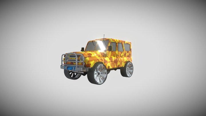 PUBG VAPEE CAR FREE 3D Model
