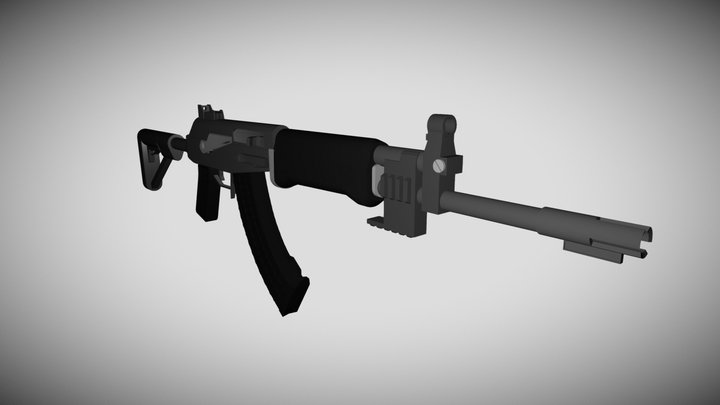RK-62 Assault Rifle 3D Model