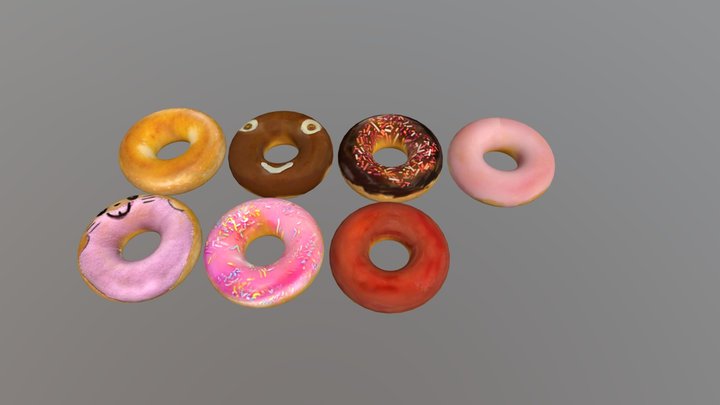 Pocolov Cake Donuts – Free 3D Model STL