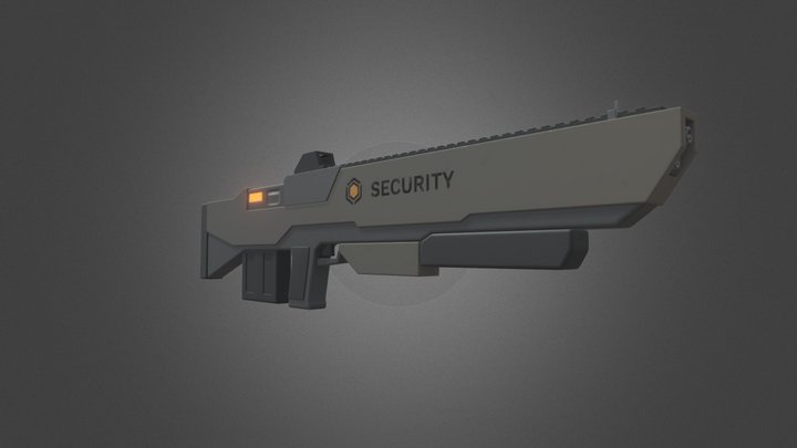 Sci-Fi Gun 3D Model