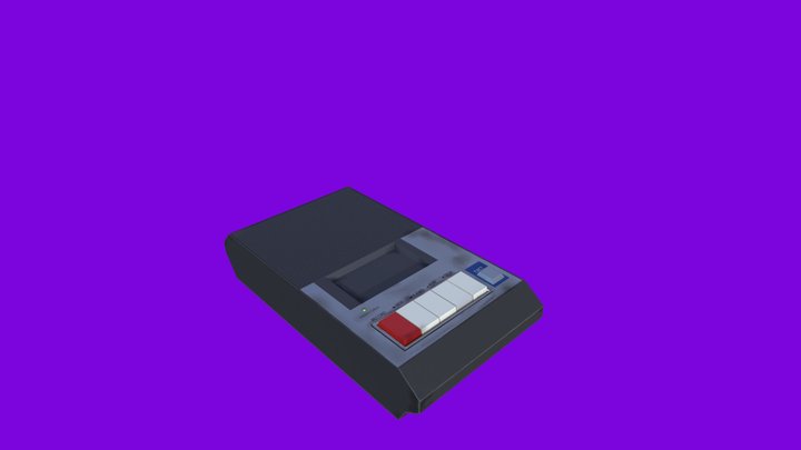 casete tape recorder 3D Model