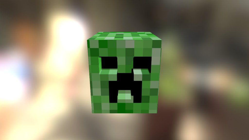 Creeper Head - 3D model by justarandomguy [25bd62c] - Sketchfab