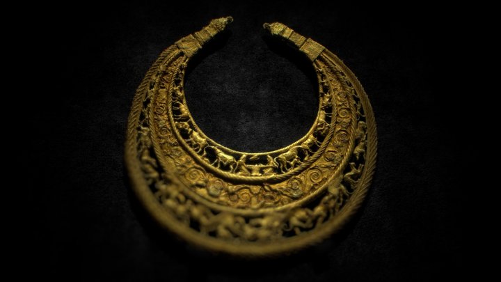 Golden Pectoral from Tovsta Mohyla 3D Model