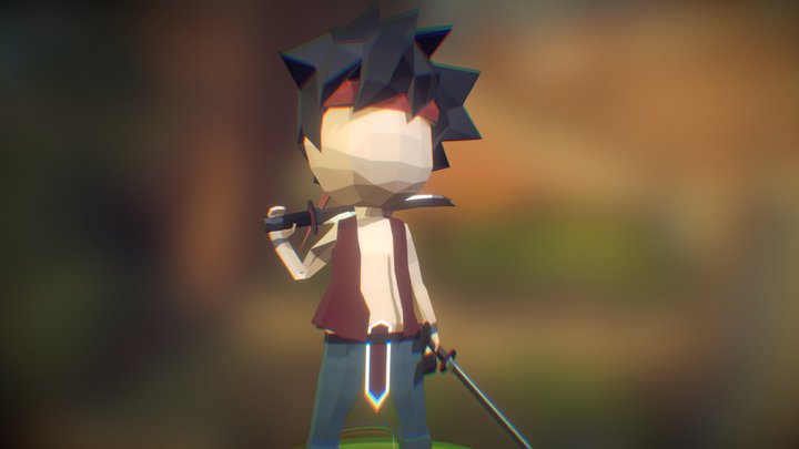 Low Poly Character: Malum D. Phyrrus 3D Model