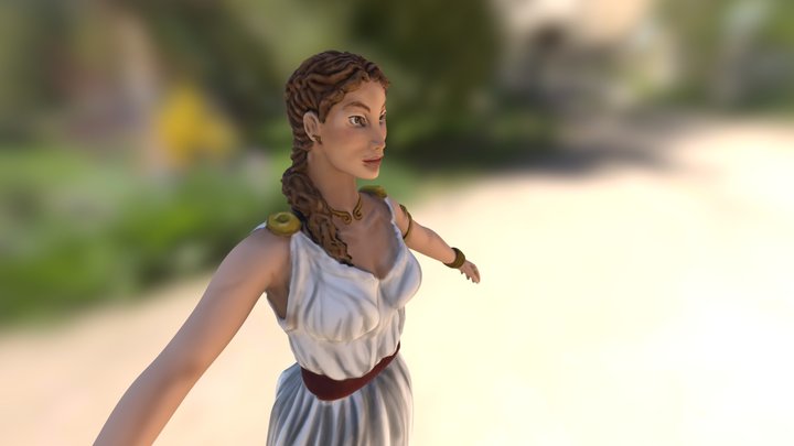 Roman Woman 3D Model