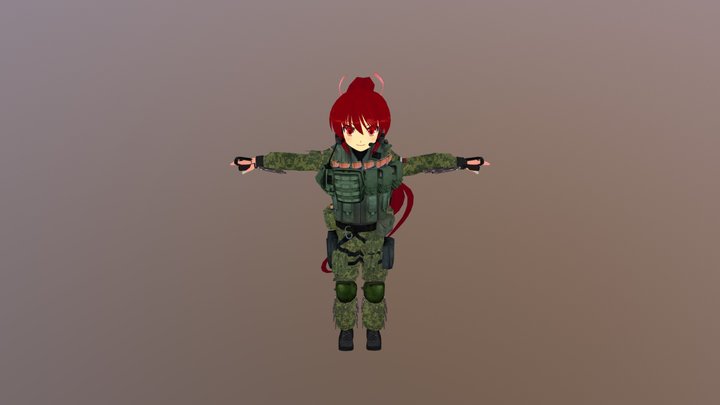 ВС РФ аниме для VRCHAT – Free 3D Model STL