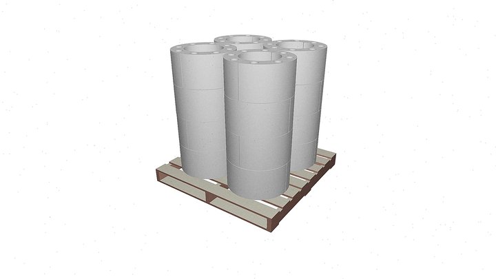 Tecoblock 500D Pallet 3D Model