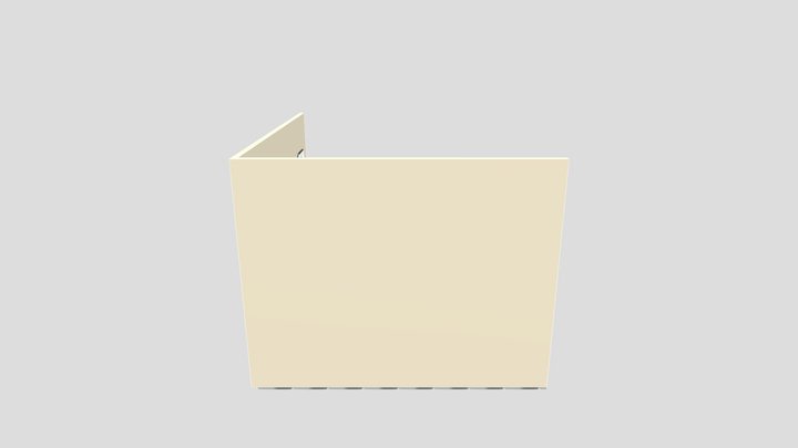 Escritorio Flotante para lapto 3D Model