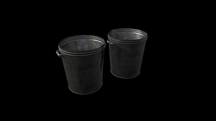 Free Trash Cans, Dented and Not Dented – Modello 3D gratuito STL