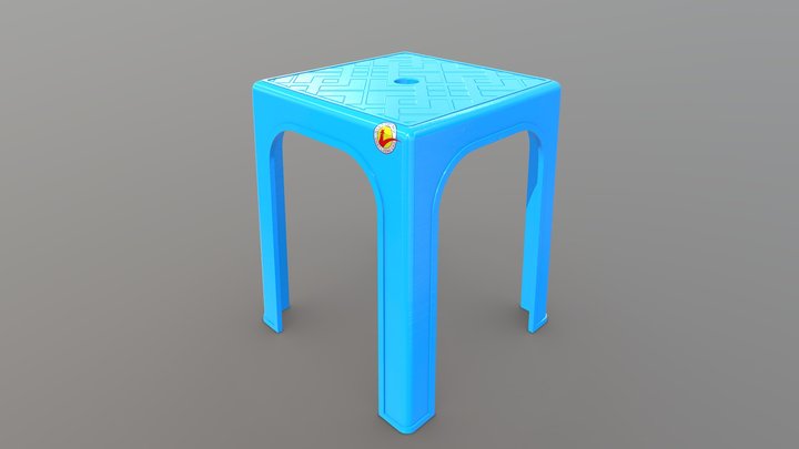 Vietnamese Plastic Chair 3D Model