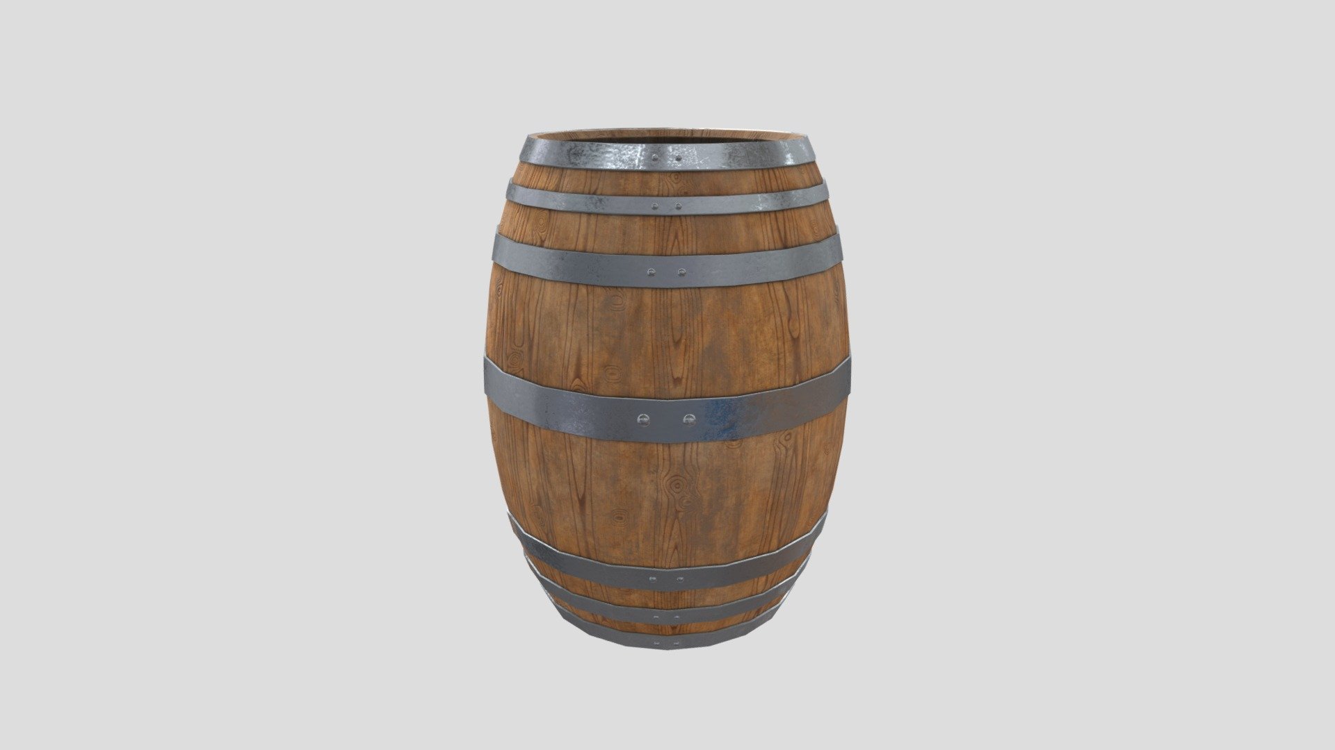 New Wooden Barrel! — Sketchfab embed 3D viewer