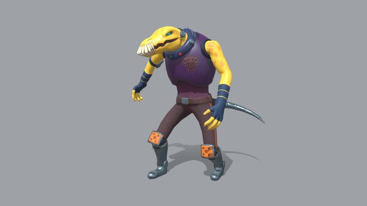 Lizard man 3D Model