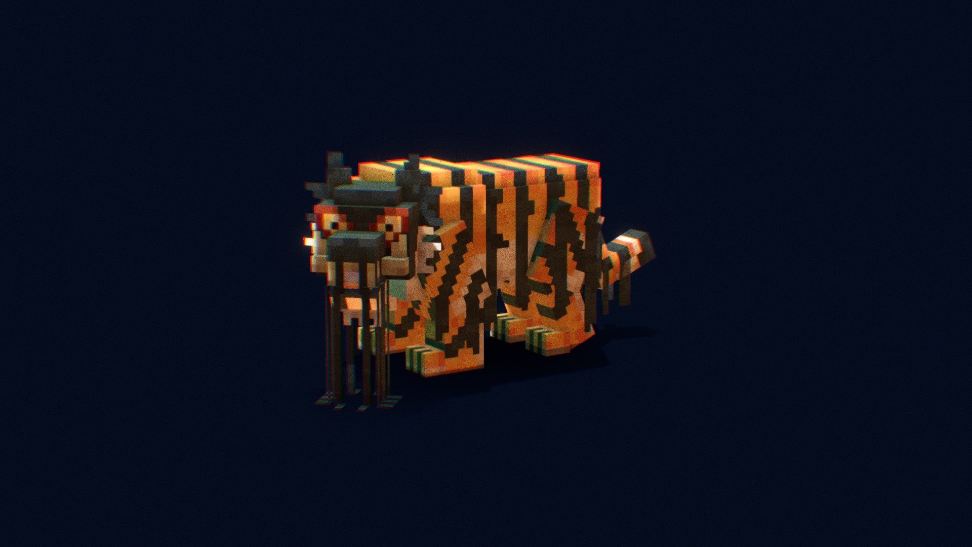 The tiger I saw in my dream yesterday - 3D model by Jabchyo [25c839b ...