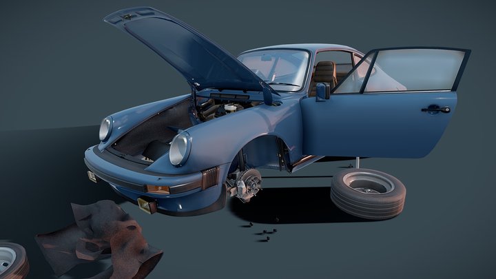 Porsche 911 SC 3D Model