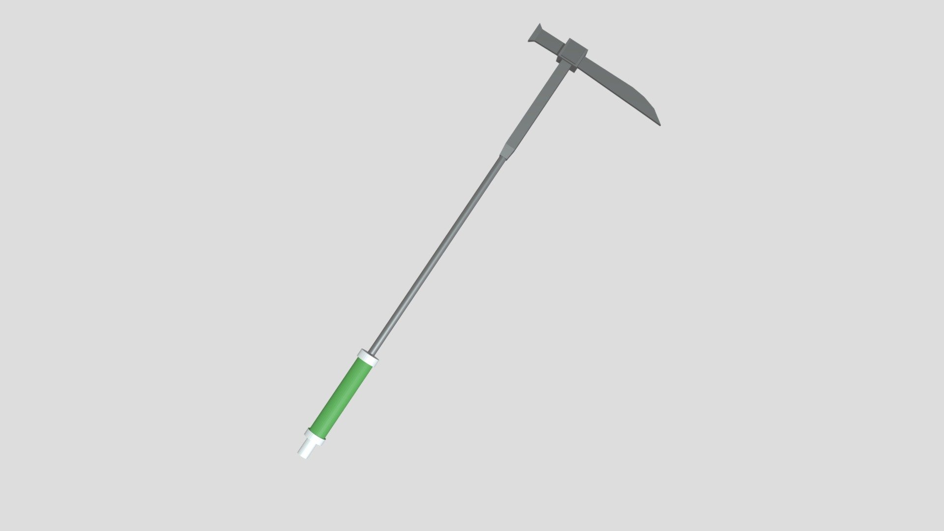 Low- Poly Warhammer w / Green Handle