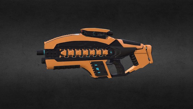 Rifle - Mech Hunter 3D Model
