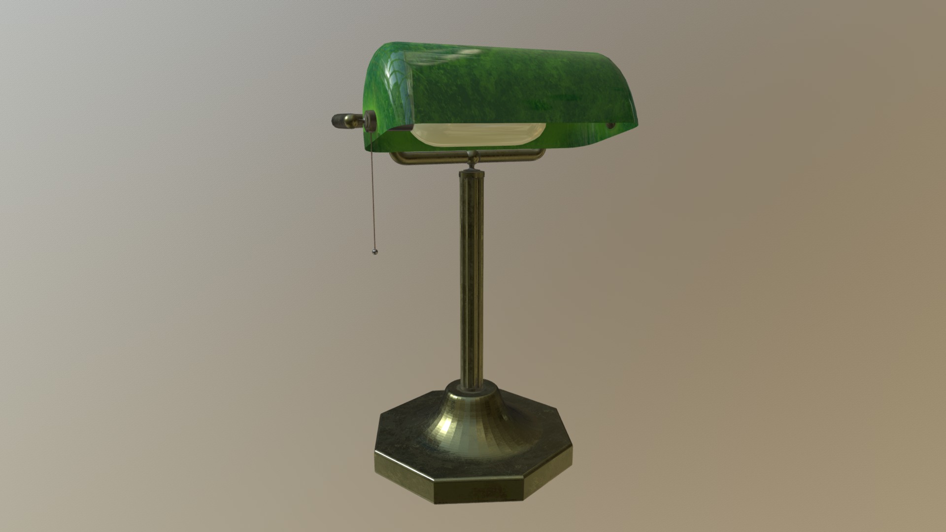 3D model Table lamp - This is a 3D model of the Table lamp. The 3D model is about a lamp with a shade.