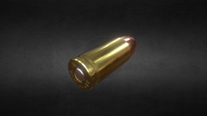 9mm Luger Ammo (Free) 3D Model