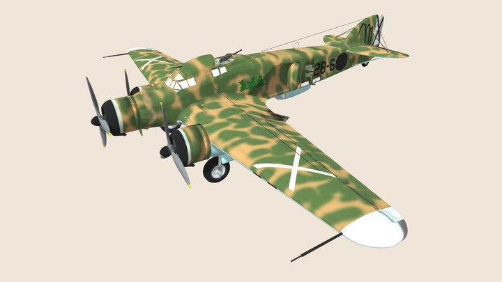 Savoia Marchetti SM.79 3D Model