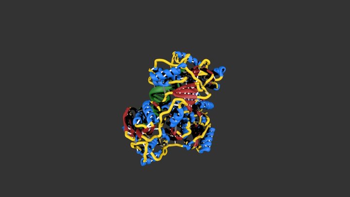 PDB-3V81-ribbon-secondary 3D Model