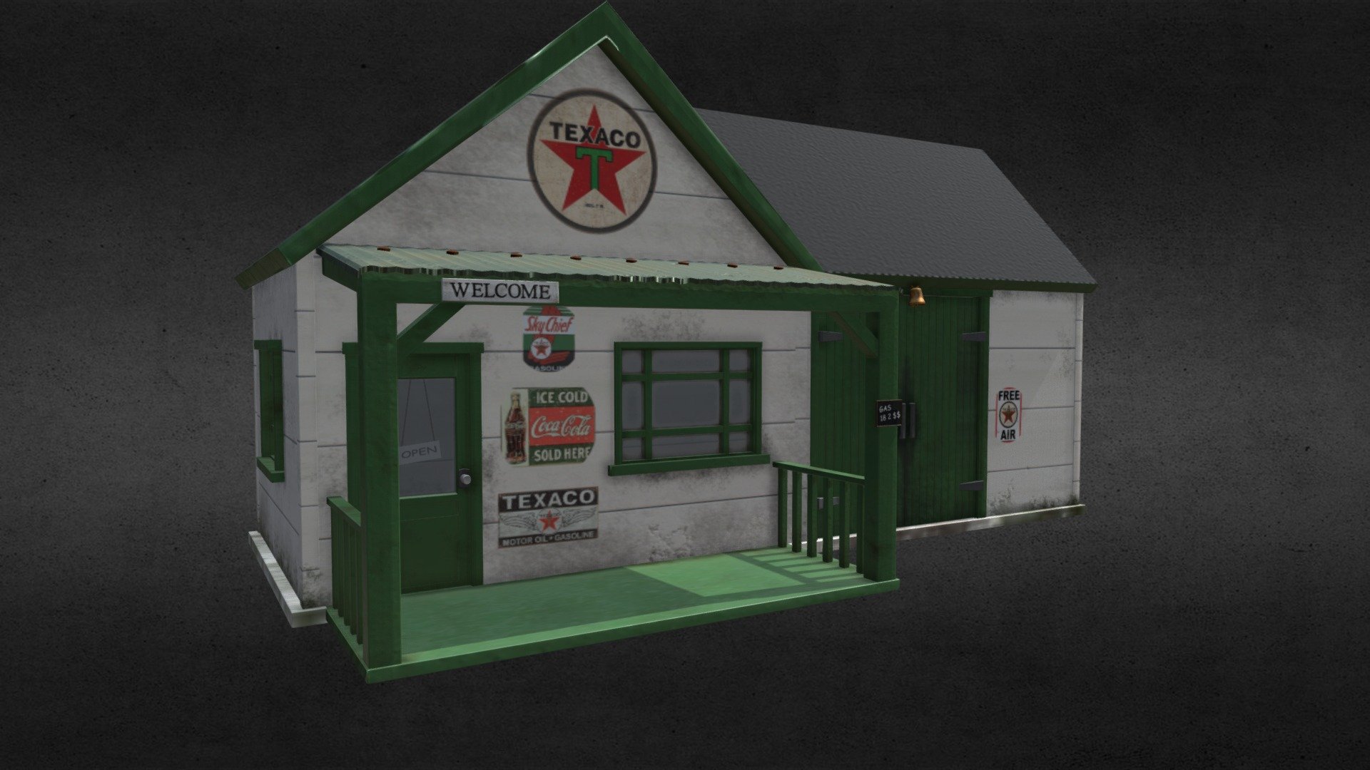 Gas Station Diorama