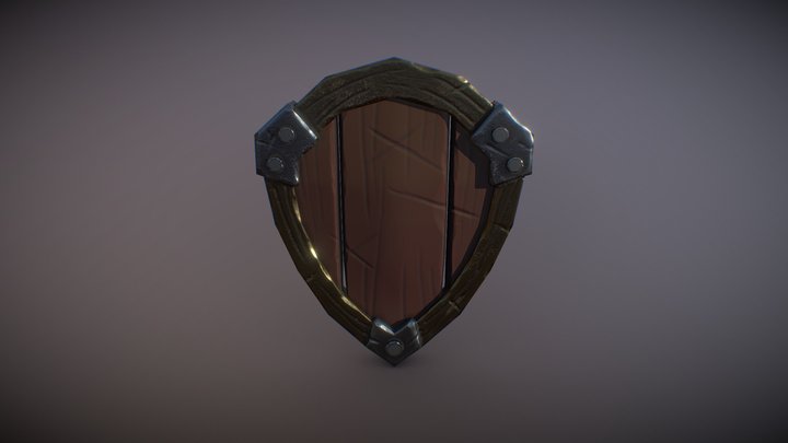 Tribute Room - Stylised Shield 01 3D Model