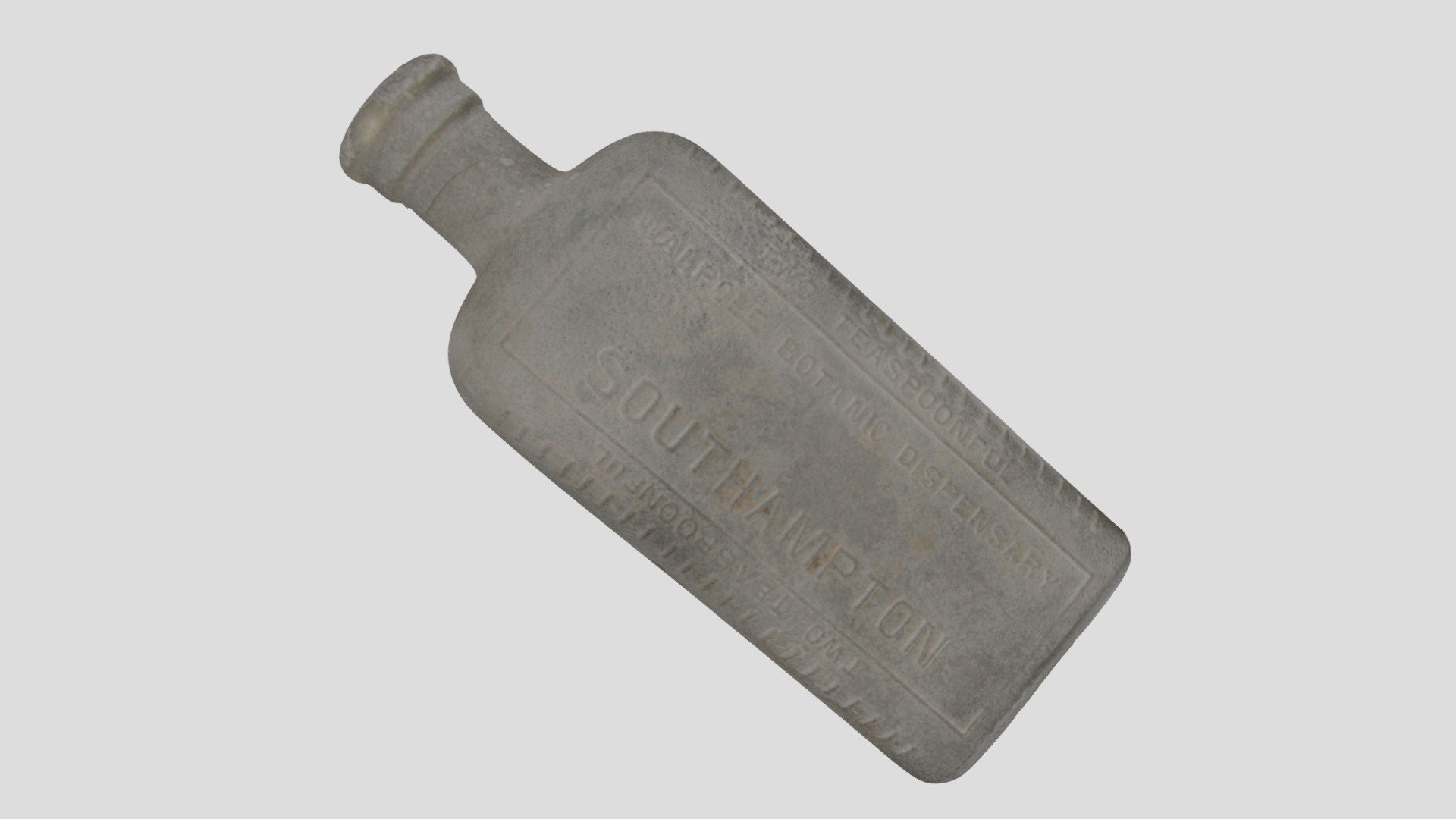 Glass Walpole botanic bottle - 3D model by Southampton Cultural ...