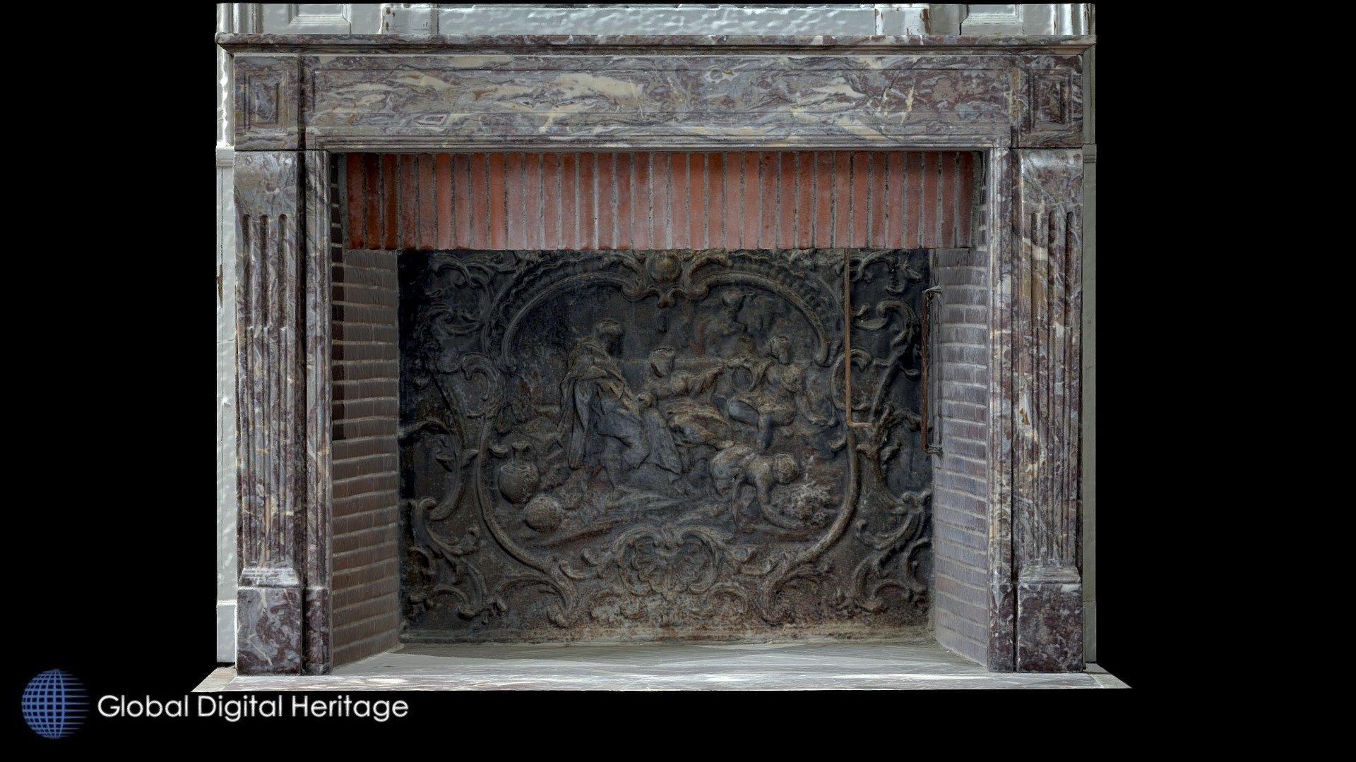 16th-17th C Mantel, Chateau de la Roche-Guyon