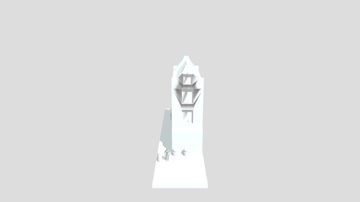1GD28 Update Blockout House 3D Model