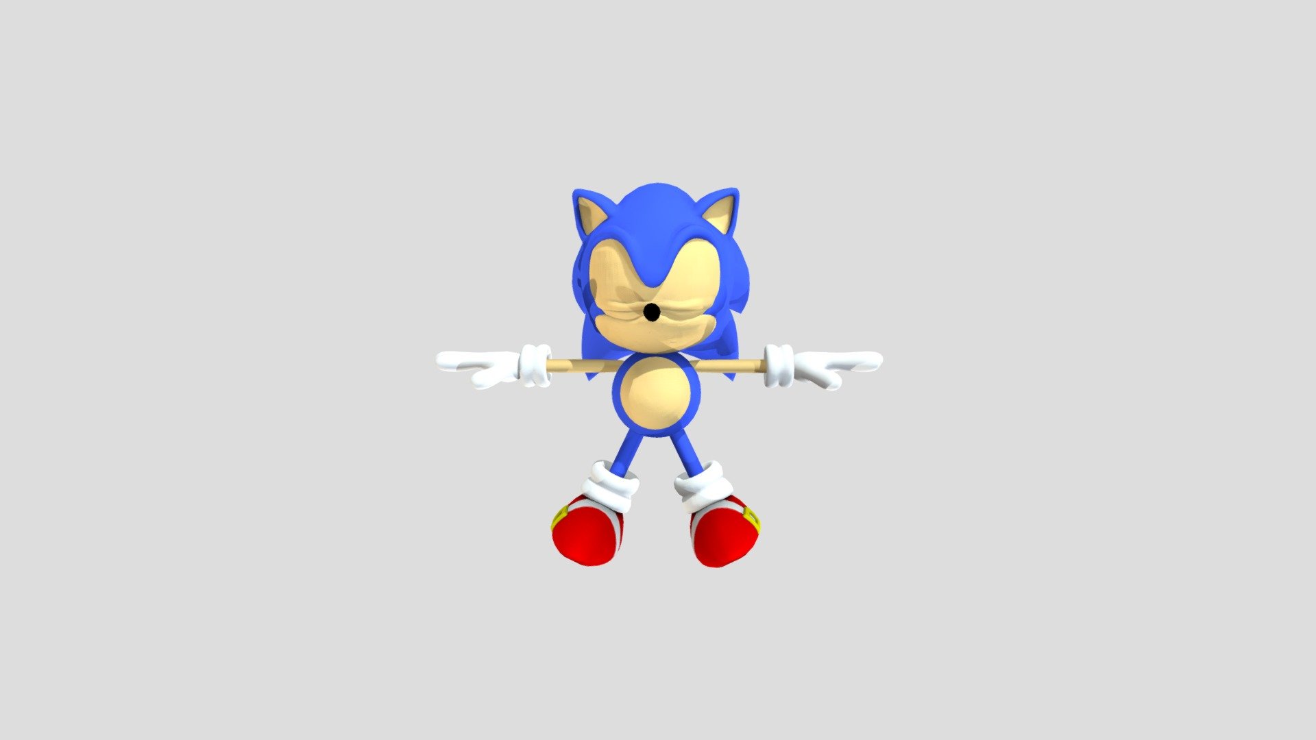 Classic Sonic - 3D model by sonicfan09211 [25d265a] - Sketchfab