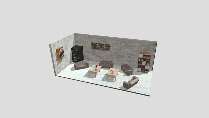 第二關-休息室  A組 梁世葆 3D Model