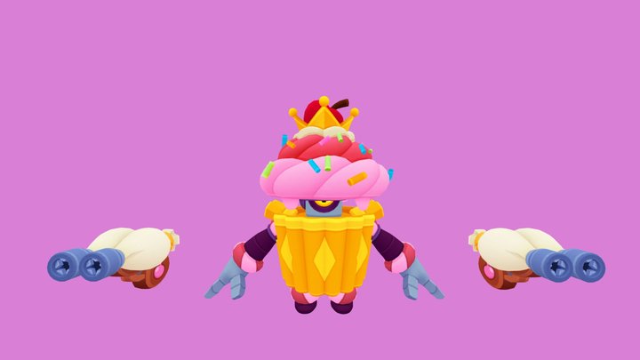 cupcake darryl 3D Model