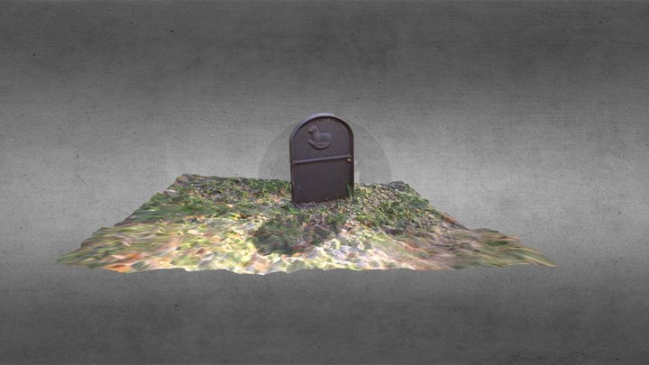 Iron Grave marker 3D Model