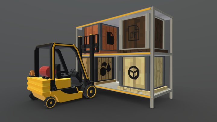 Forklift 3D Model