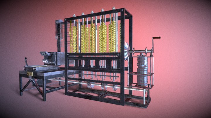 Difference_Engine_Animated 3D Model