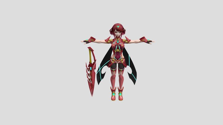 Pyra_ssbu 3D Model