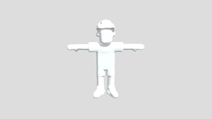 Animated 3D Free low-poly character Euro 2024