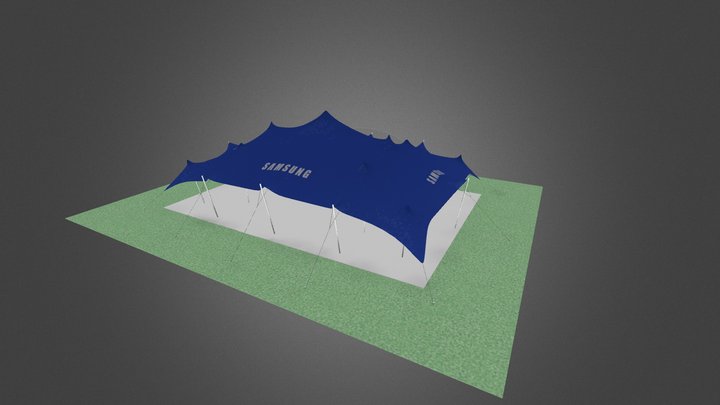 10m x 15m Freeform Stretch Tent - Samsung Brandi 3D Model