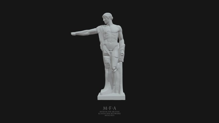 Apollon vom Westgiebel des Zeustempels (Olympia) 3D Model