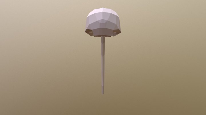 Varita Calaverita Very Low Poly 3D Model