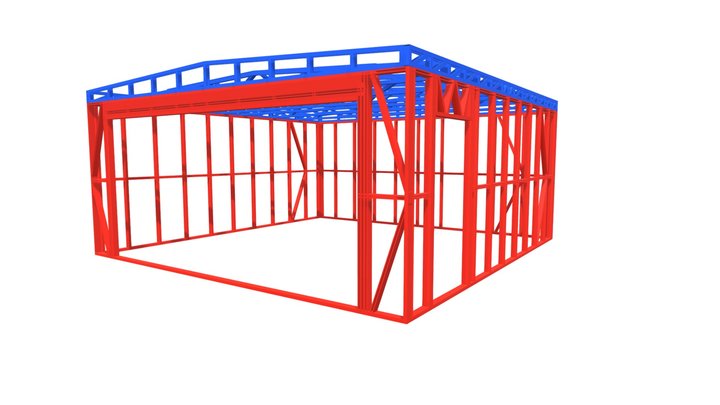 6X6M Garage 3D Model