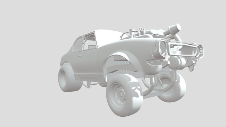 car drag racing – Modello 3D gratuito STL