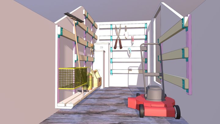 Remise Jardinage 3D Model