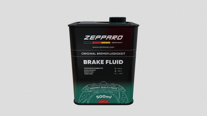 Brake Fluid Black - limitedition 3D Model