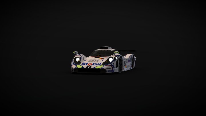 Porsche 911 GT1 3D Model