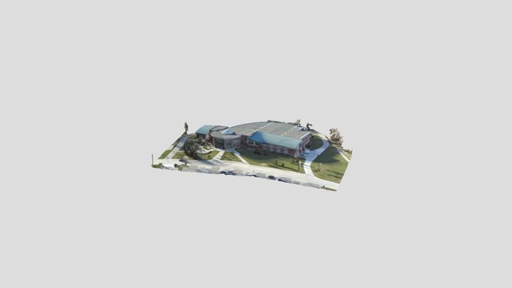 UND Wellness Center Triangle Mesh 3D Model