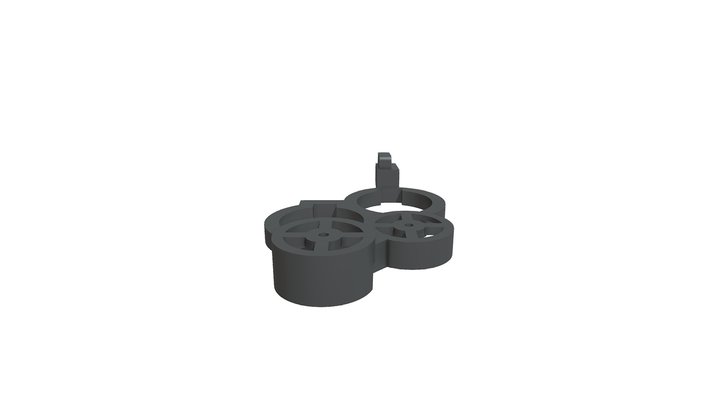 Zega Mame Gear / Game Gear Button Bracket 3D Model