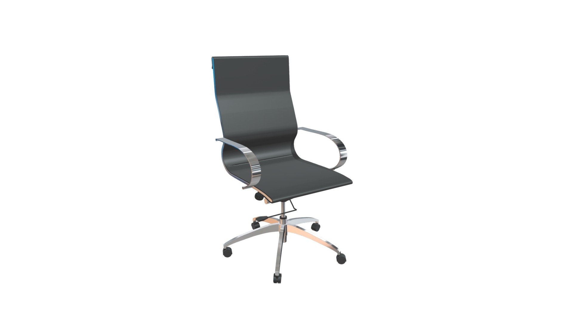 Glider Hi Back Office Chair Black - 100371