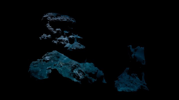 Low Poly Deep Sea Hydrothermal Vent #3 3D Model