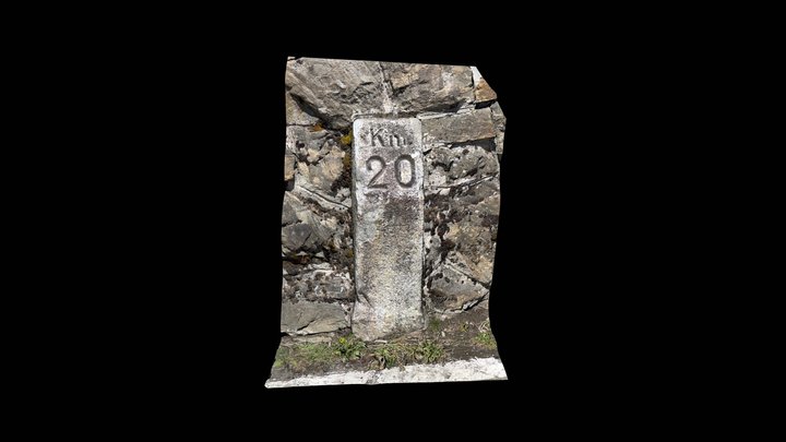 Milestone Klausenpass Km 20 von Altdorf – Free 3D Model STL